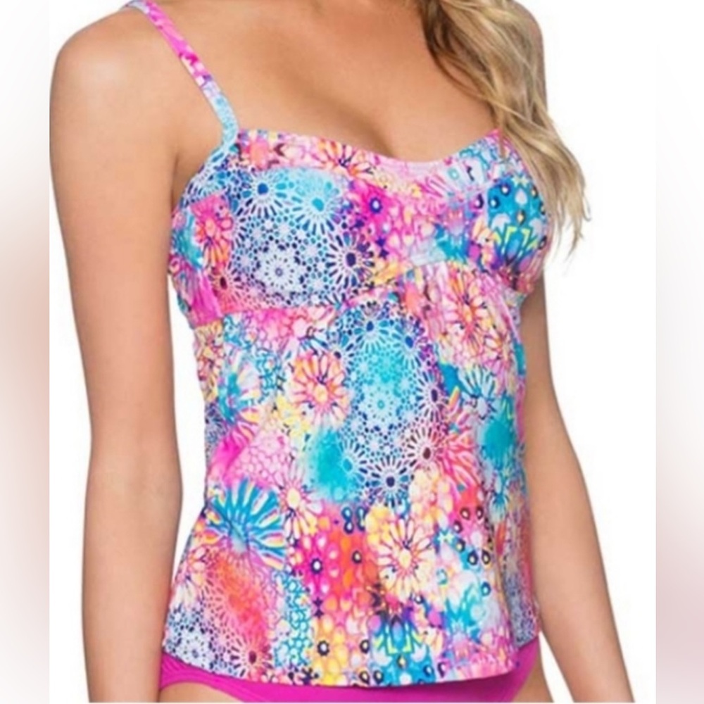Sunsets brand underwire tankini color Whimsy style Sophia